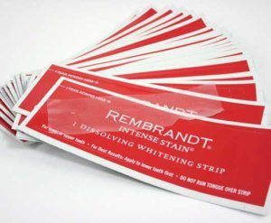 You can even buy Rembrandt Whitening Strips in Wallmart