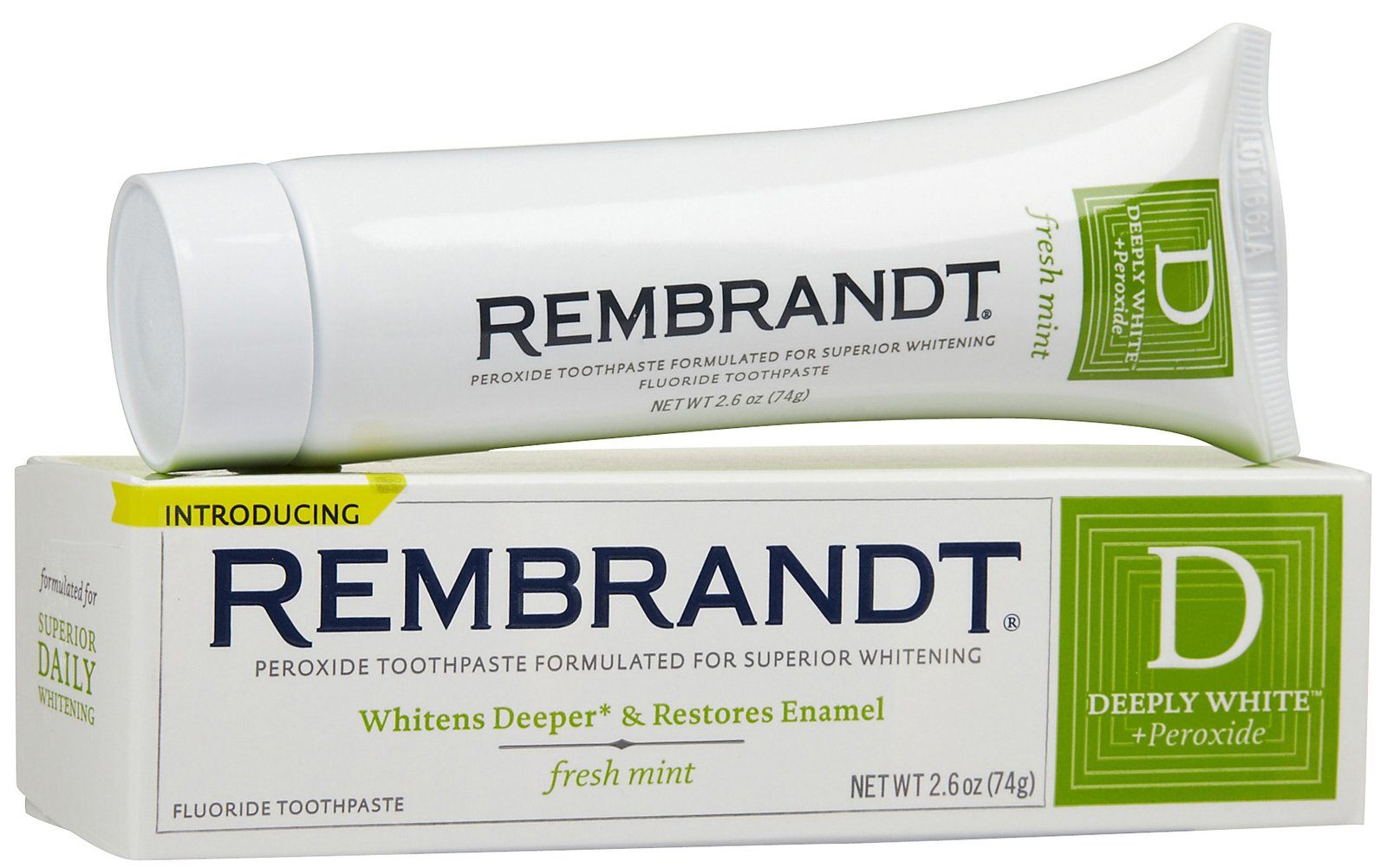 Rembrandt Deeply White Fresh Mint whitening toothpaste